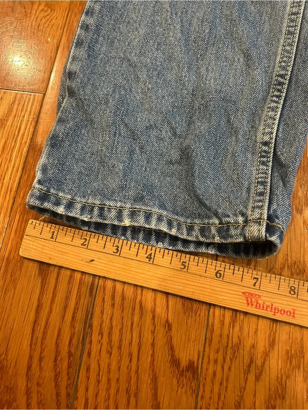Men's Levi's 505 Regular Fit Jeans Blue Denim Size 33x32 Straight Leg Classic